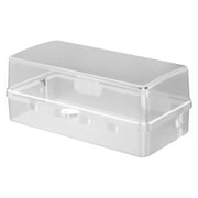 Outdoor Protect Outlet Power Strip Storage Box Anti-theft Waterproof Plastic Cable Management Box Plug Box Extension Lead Cover Socket Protective Cover WHITE